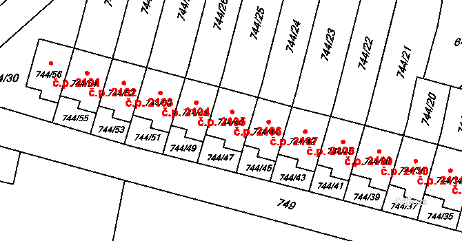 Objekt 43913091, Katastrální mapa