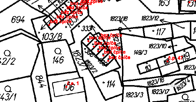 Oloví 44373091 na parcele st. 398 v KÚ Oloví, Katastrální mapa