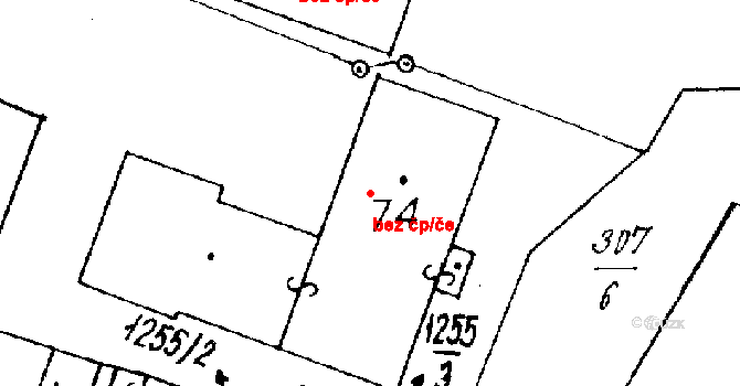 Chotěšov 46236091 na parcele st. 74 v KÚ Mantov, Katastrální mapa