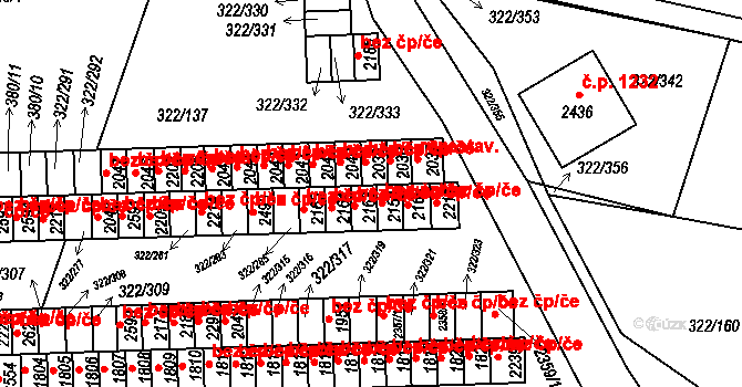 Trhové Sviny 46968091 na parcele st. 2153 v KÚ Trhové Sviny, Katastrální mapa
