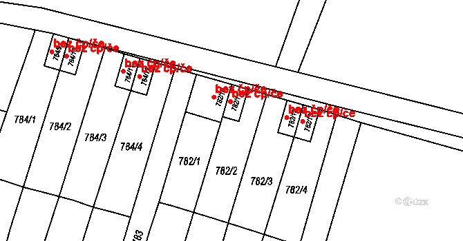 Hevlín 47477091 na parcele st. 782/11 v KÚ Hevlín, Katastrální mapa