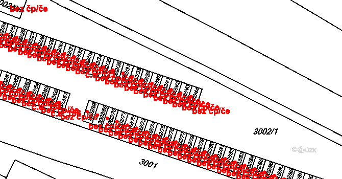 Litoměřice 47616091 na parcele st. 3002/42 v KÚ Litoměřice, Katastrální mapa