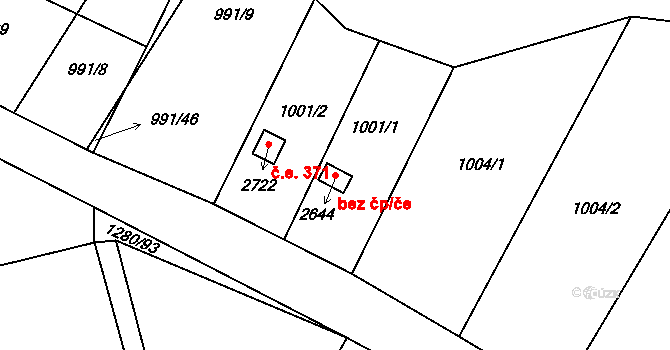 Litovel 49514091 na parcele st. 2644 v KÚ Litovel, Katastrální mapa