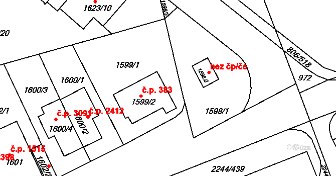 Objekt 87026091, Katastrální mapa