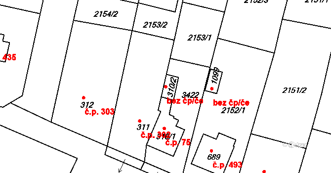 Zliv 95511091 na parcele st. 310/2 v KÚ Zliv u Českých Budějovic, Katastrální mapa