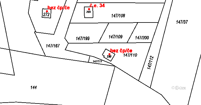 Výčapy 96, Katastrální mapa