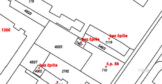 Vrchlabí 39102092 na parcele st. 1467 v KÚ Vrchlabí, Katastrální mapa