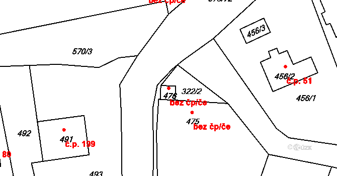 Nymburk 42081092 na parcele st. 476 v KÚ Drahelice, Katastrální mapa