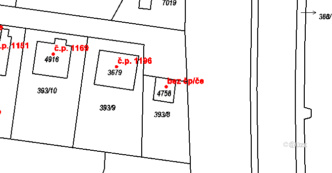 Havlíčkův Brod 44523092 na parcele st. 4758 v KÚ Havlíčkův Brod, Katastrální mapa
