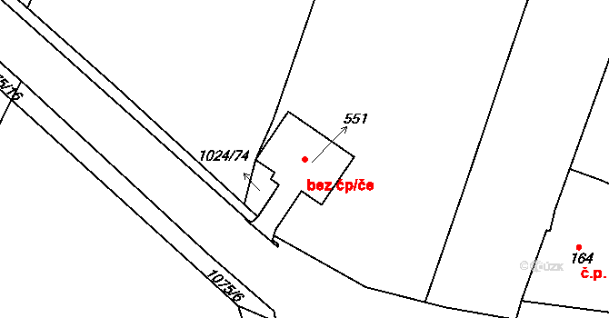 Čimelice 49198092 na parcele st. 551 v KÚ Čimelice, Katastrální mapa
