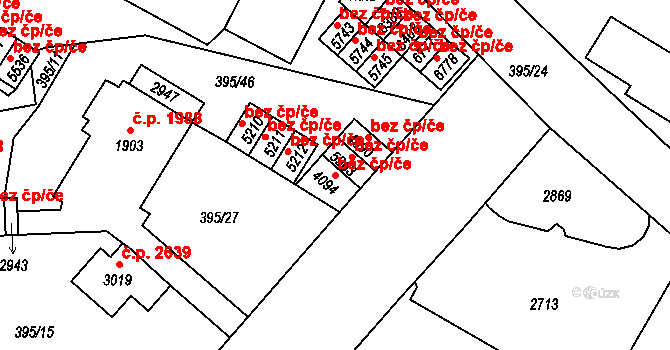 Jablonec nad Nisou 49279092 na parcele st. 4094 v KÚ Jablonec nad Nisou, Katastrální mapa