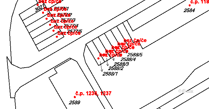 Beroun 50117092 na parcele st. 2588/2 v KÚ Beroun, Katastrální mapa