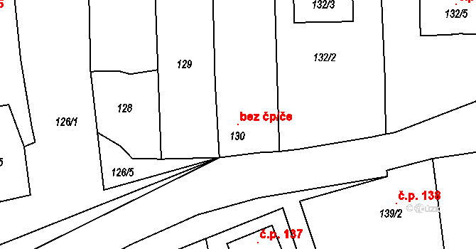 Borotice 119364093 na parcele st. 130 v KÚ Borotice nad Jevišovkou, Katastrální mapa