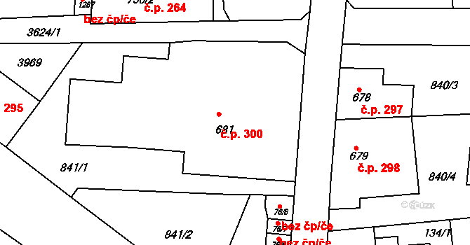 Cvikov I 300, Cvikov na parcele st. 681 v KÚ Cvikov, Katastrální mapa