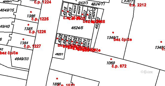 Žatec 2322, Katastrální mapa