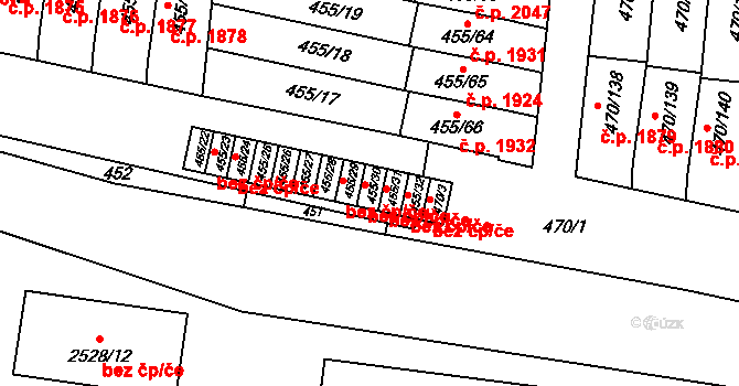 Praha 42512093 na parcele st. 455/30 v KÚ Krč, Katastrální mapa