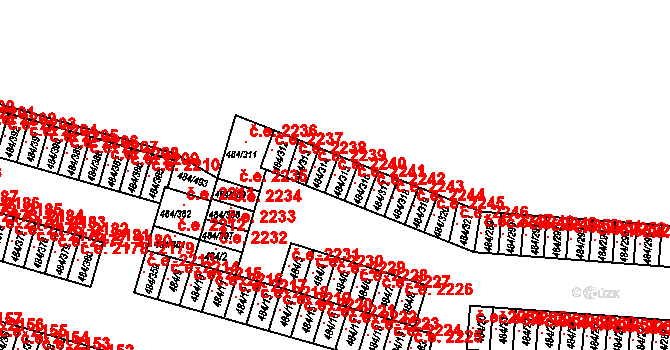 Havířov 41716094 na parcele st. 484/315 v KÚ Bludovice, Katastrální mapa