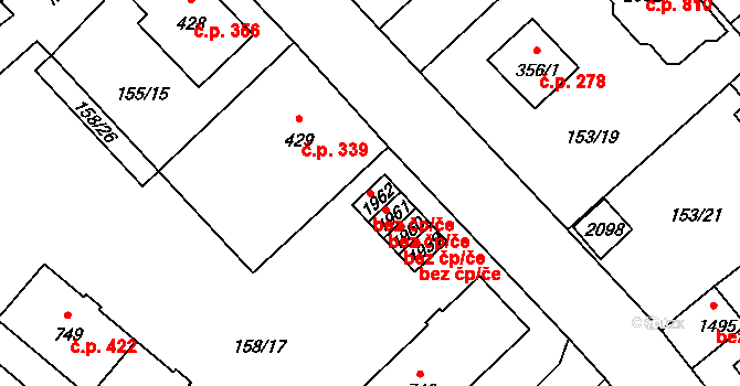 Mariánské Lázně 44650094 na parcele st. 1962 v KÚ Úšovice, Katastrální mapa
