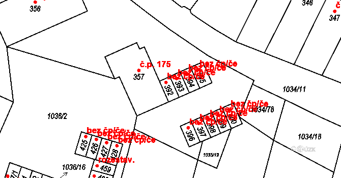 Jistebnice 47433094 na parcele st. 392 v KÚ Jistebnice, Katastrální mapa