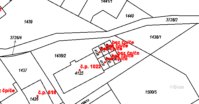 Žamberk 48648094 na parcele st. 4128 v KÚ Žamberk, Katastrální mapa