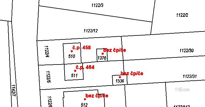 Rtyně v Podkrkonoší 49047094 na parcele st. 1376 v KÚ Rtyně v Podkrkonoší, Katastrální mapa