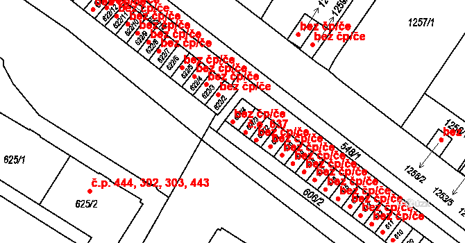 Brno 41956095 na parcele st. 607/4 v KÚ Pisárky, Katastrální mapa