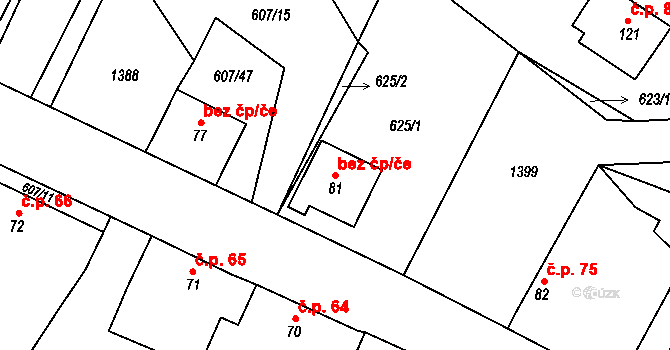 Brtnice 42905095 na parcele st. 81 v KÚ Střížov, Katastrální mapa