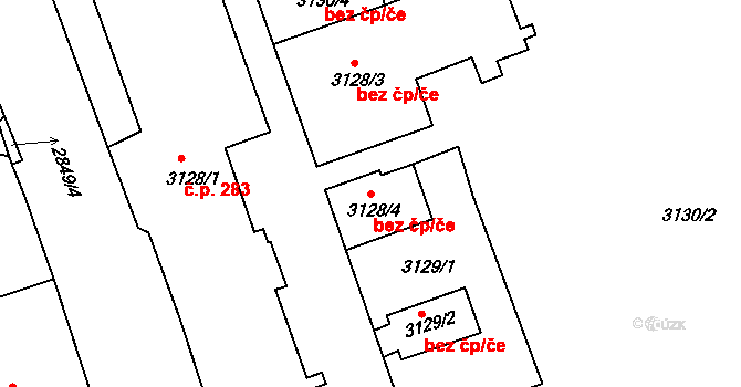 Příbram 48651095 na parcele st. 3128/4 v KÚ Příbram, Katastrální mapa