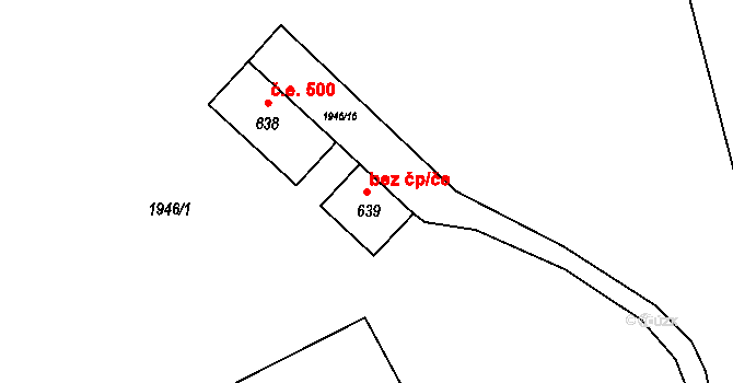 Sopotnice 79049095 na parcele st. 639 v KÚ Sopotnice, Katastrální mapa