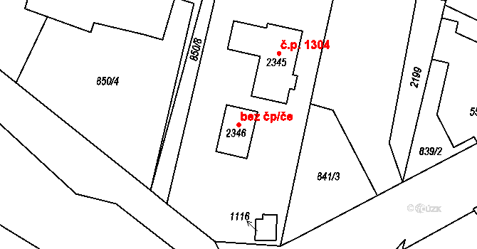 Třebechovice pod Orebem 41426096 na parcele st. 2346 v KÚ Třebechovice pod Orebem, Katastrální mapa