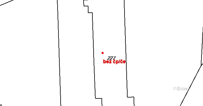 Rychnov nad Malší 108, Dolní Dvořiště na parcele st. 227 v KÚ Rychnov nad Malší, Katastrální mapa