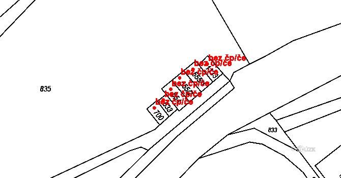 Jablonné nad Orlicí 39422097 na parcele st. 554 v KÚ Jablonné nad Orlicí, Katastrální mapa