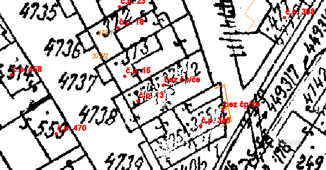 Kobylí 40659097 na parcele st. 374/2 v KÚ Kobylí na Moravě, Katastrální mapa