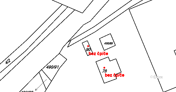Sedlejov 45821097 na parcele st. 90 v KÚ Sedlejov, Katastrální mapa