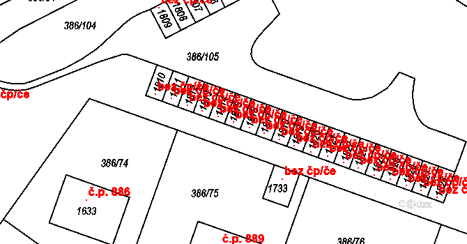 Letohrad 102968098 na parcele st. 1815 v KÚ Letohrad, Katastrální mapa