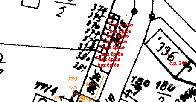 Nasavrky 43752098 na parcele st. 380 v KÚ Nasavrky, Katastrální mapa