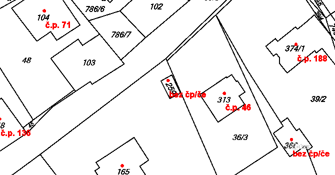Fryšava pod Žákovou horou 47432098 na parcele st. 259 v KÚ Fryšava pod Žákovou horou, Katastrální mapa