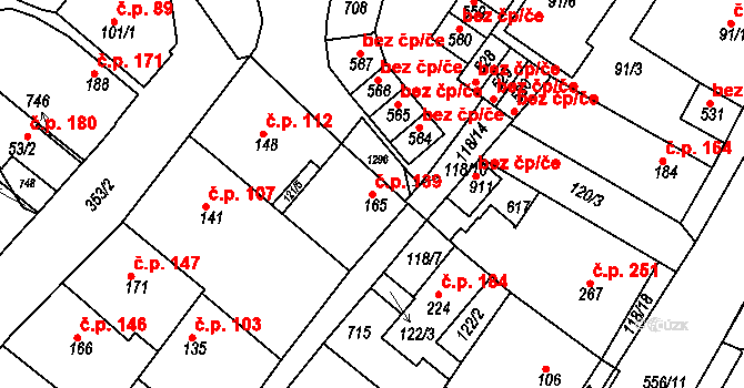 Mikovice 139, Kralupy nad Vltavou na parcele st. 165 v KÚ Mikovice u Kralup nad Vltavou, Katastrální mapa