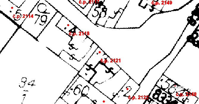 Podlusky 2121, Roudnice nad Labem na parcele st. 3 v KÚ Podlusky, Katastrální mapa