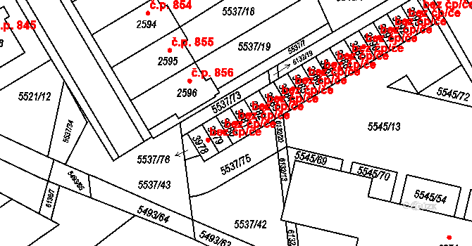 Polička 84122099 na parcele st. 3980 v KÚ Polička, Katastrální mapa