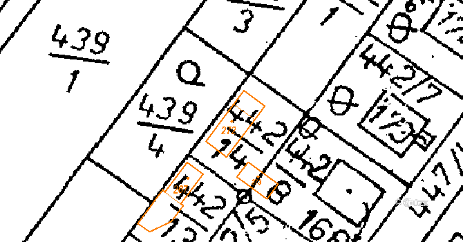 Vlkaneč 119650100 na parcele st. 272 v KÚ Vlkaneč, Katastrální mapa