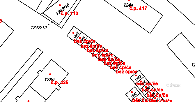 Vrbno pod Pradědem 40187101 na parcele st. 1249 v KÚ Vrbno pod Pradědem, Katastrální mapa