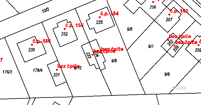 Cerekvice nad Loučnou 44718101 na parcele st. 234 v KÚ Cerekvice nad Loučnou, Katastrální mapa