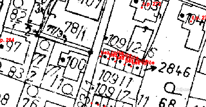 Kamenický Šenov 45902101 na parcele st. 109/2 v KÚ Kamenický Šenov, Katastrální mapa