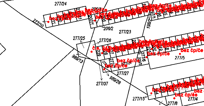 Chlumec 47325101 na parcele st. 229 v KÚ Chlumec u Chabařovic, Katastrální mapa