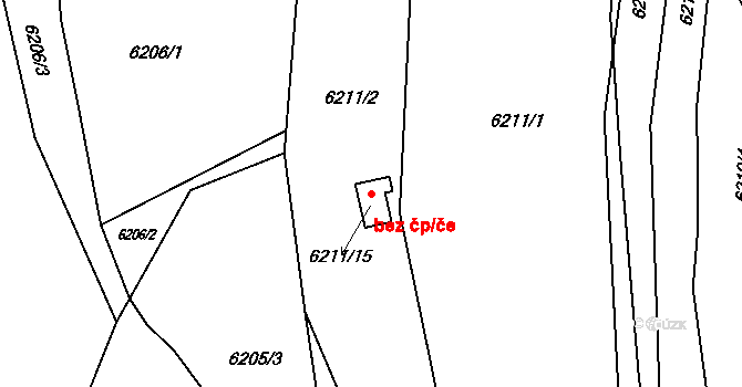 Boskovice 51128101 na parcele st. 6211/15 v KÚ Boskovice, Katastrální mapa