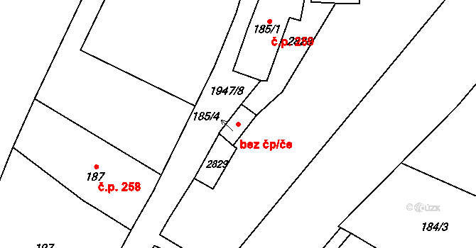 Třebechovice pod Orebem 86929101 na parcele st. 185/4 v KÚ Třebechovice pod Orebem, Katastrální mapa