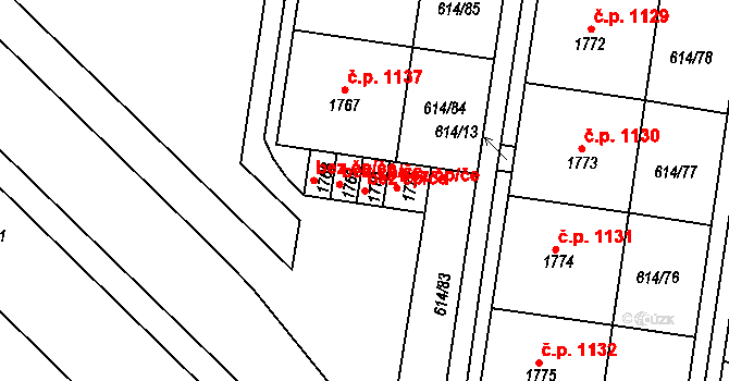 Neratovice 43031102 na parcele st. 1770 v KÚ Neratovice, Katastrální mapa