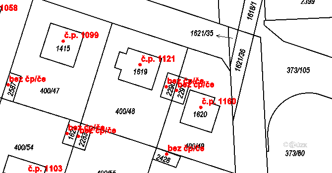Milevsko 46202102 na parcele st. 2290 v KÚ Milevsko, Katastrální mapa