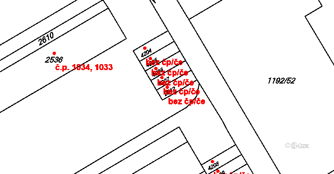 Beroun 50118102 na parcele st. 2542 v KÚ Beroun, Katastrální mapa